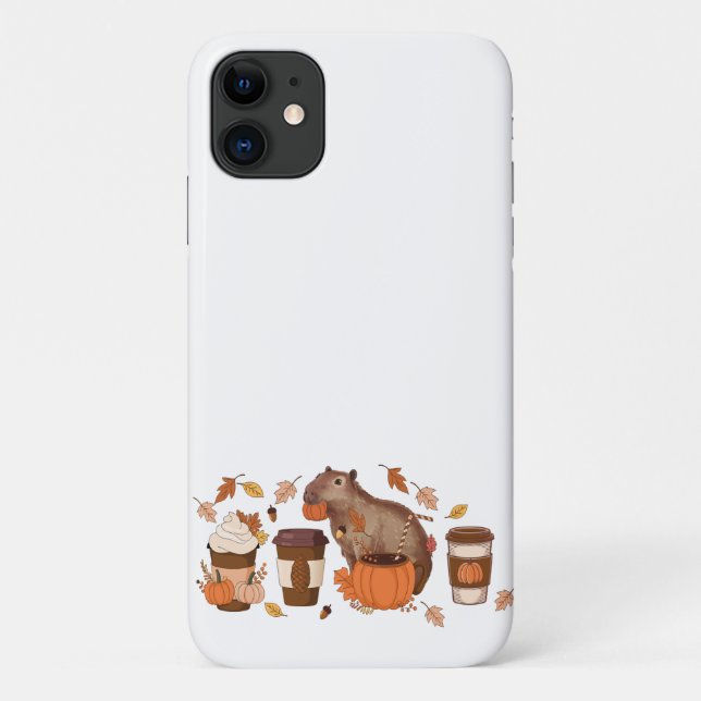 Capybara Fall Phone Case (Rückseite)