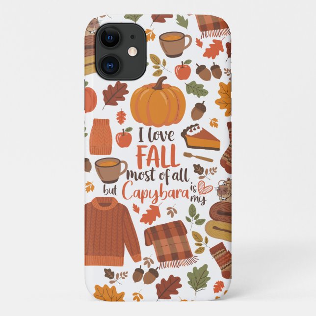 Capybara Fall Phone Case (Rückseite)