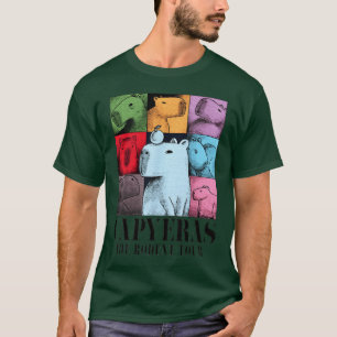 Capybara-Farbkonzertour niedliche Tiere Junge T-Shirt