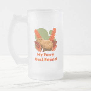 Capybara Fellower Freund Tropisches Tier Mattglas Bierglas