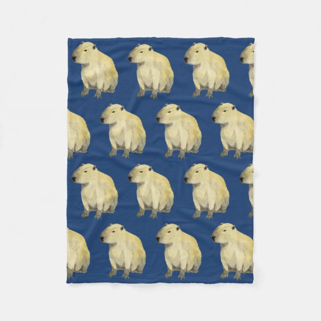 Capybara Fleece Blanket (Vorderseite)