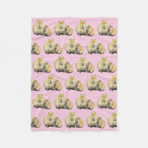 Capybara Fleecedecke