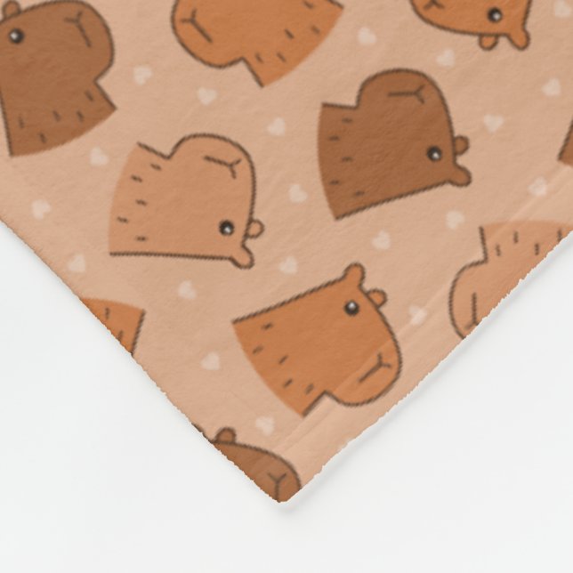 Capybara Fleecedecke (Ecke)