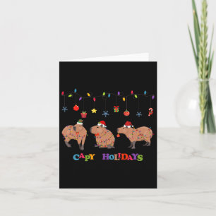 Capybara Frohe Weihnachten Karte
