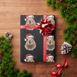Capybara Funny Christmas Geschenkpapier<br><div class="desc">Capybara Weihnachten</div>