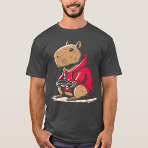 Capybara-Gamer lustiges Video-Gaming-Capy-Nagetier T-Shirt