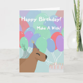Capybara Geburtstag Karte