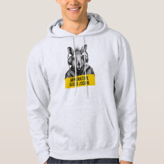 Capybara Generative Diskothek Jockie cooler Spaß T Hoodie
