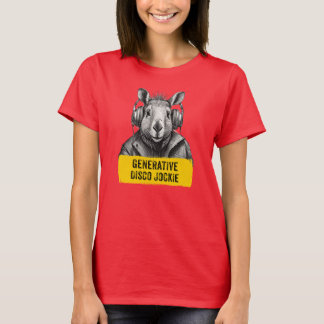Capybara Generative Diskothek Jockie cooler Spaß T T-Shirt