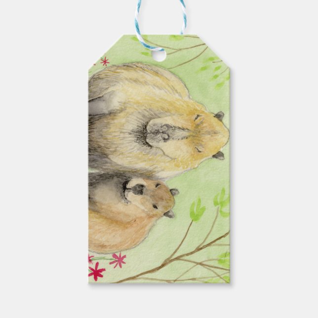 Capybara Geschenkanhänger (Vorderseite)