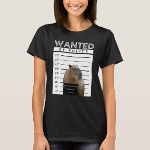 Capybara Gewollt Mugshot Capybara Meme T-Shirt