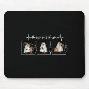 Capybara Ghost Stethoscope Registered Nurse Spooky Mousepad