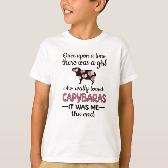 Capybara Girl Rodent Carpincho Capybara Lover T-Shirt (Vorderseite)