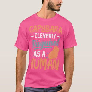 Capybara, glänzend getarnt als menschliches Sonnen T-Shirt
