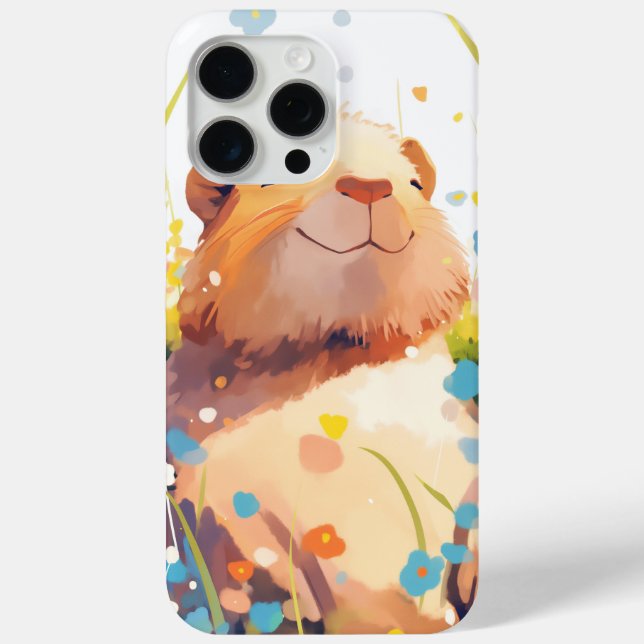 Capybara Grassy Naptime Case-Mate iPhone Hülle (Rückseite)