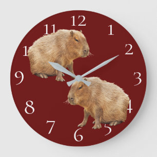 Capybara Große Wanduhr