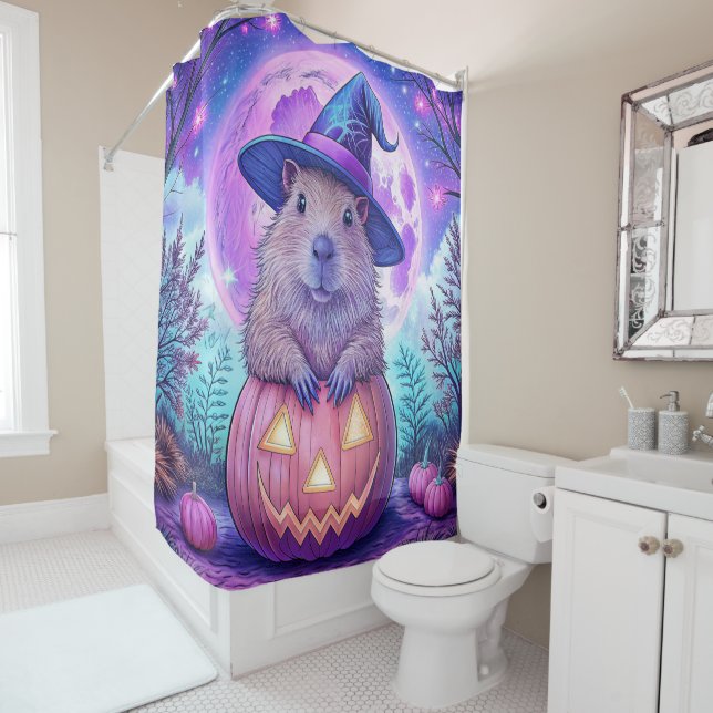 Capybara Halloween Duschvorhang (Beispiel)
