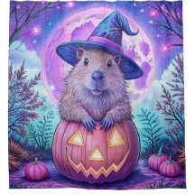 Capybara Halloween Duschvorhang