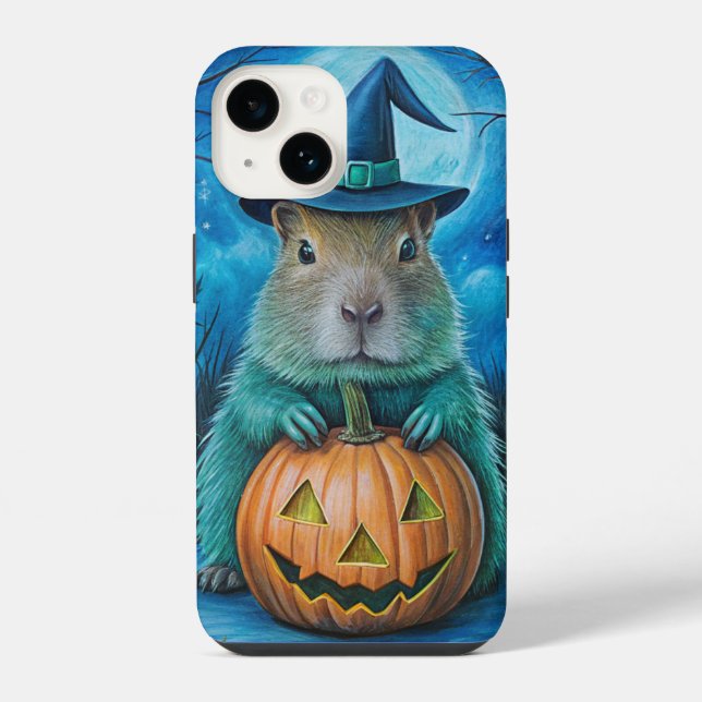 Capybara Halloween Phone Cover iPhone 14 Hülle (Rückseite)
