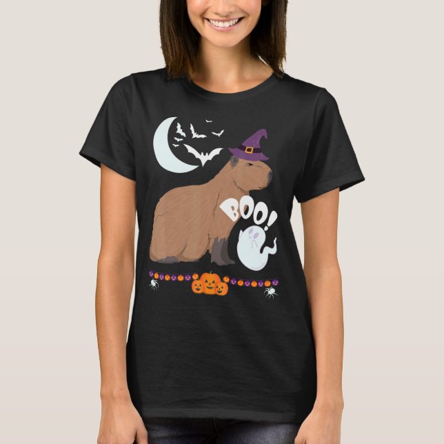 Capybara Halloween T-Shirt (Vorderseite)