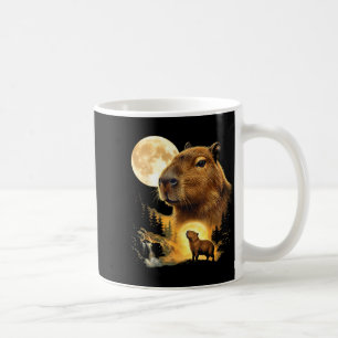 Capybara heult zum Mond Meme 90er Tier Kaffeetasse