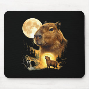 Capybara heult zum Mond Meme 90er Tier Mousepad