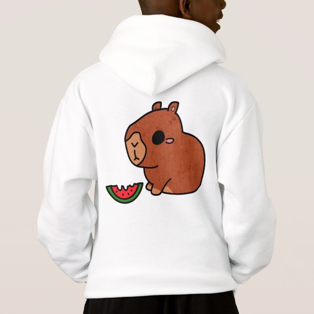 Capybara Hoodie (Rückseite)
