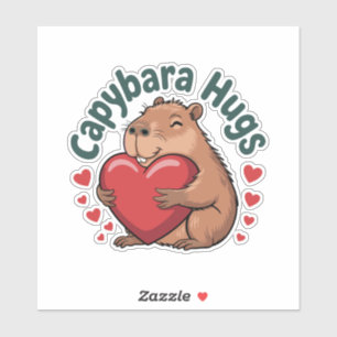 Capybara Hugs Aufkleber