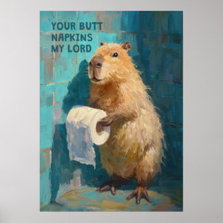 Capybara Ihre Hinternapkins Poster
