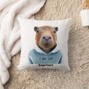 CAPYBARA in einer Hoodie Ich bin Cool Kissen