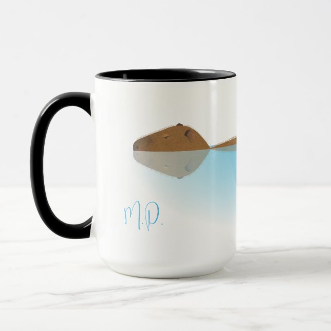 Capybara & Initials-Tasse Tasse (Links)