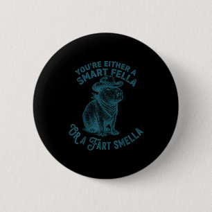 Capybara Intelligenter Kerl Furz Stinker Lustiger Button