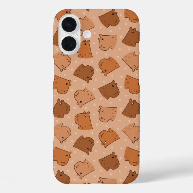 Capybara iPhone 16 Plus Hülle (Rückseite)