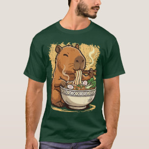 Capybara isst Ramen-Nudeln T-Shirt
