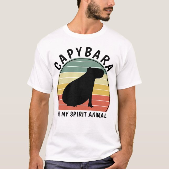 Capybara ist mein Geist T-Shirt (Vorderseite)