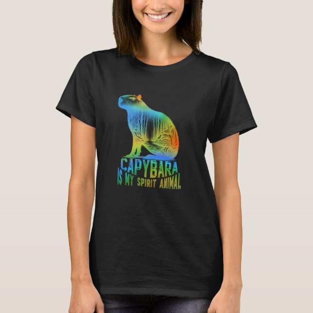 Capybara ist mein Geist Tier einzigartig Capybara T-Shirt (Vorderseite)