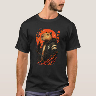 Capybara Japanisch Anime Samurai Ninja Japan Boys T-Shirt