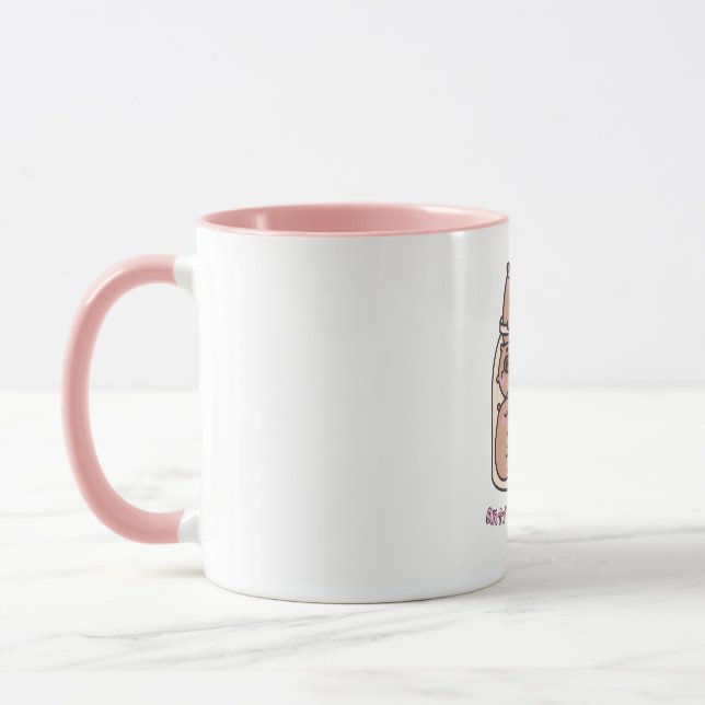 Capybara Jar Art - "Anti-Depressants" Whimsical Tasse (Links)