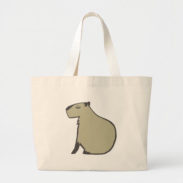 capybara jumbo stoffbeutel (Vorne)