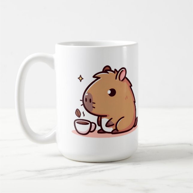 Capybara-Kaffeeliebhaber Kaffeetasse (Links)