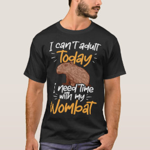 Capybara kann nicht erwachsen Südamerika Rodent T-Shirt