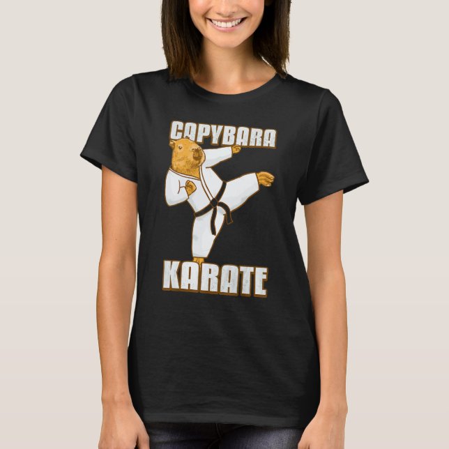 Capybara Karate-Anzug T-Shirt (Vorderseite)