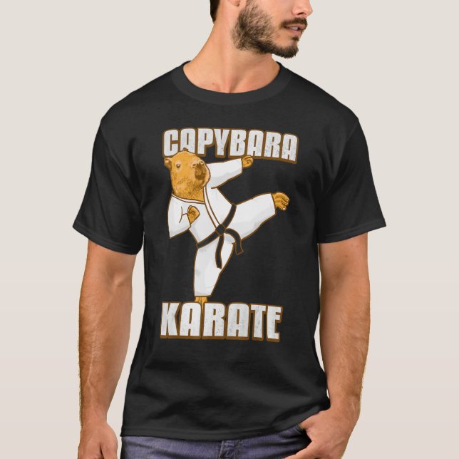 Capybara Karate Gi T-Shirt (Vorderseite)