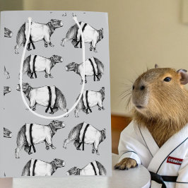 Capybara Karate Mittlere Geschenktüte