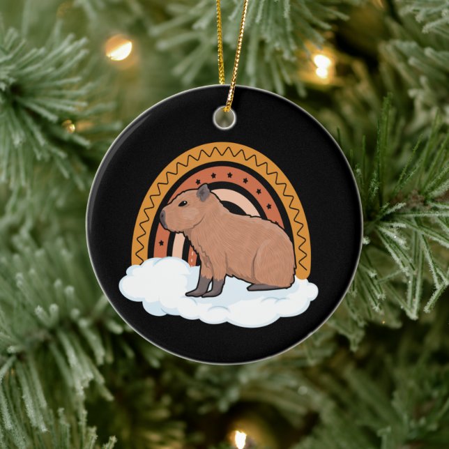 Capybara Keramik Ornament (Baum)