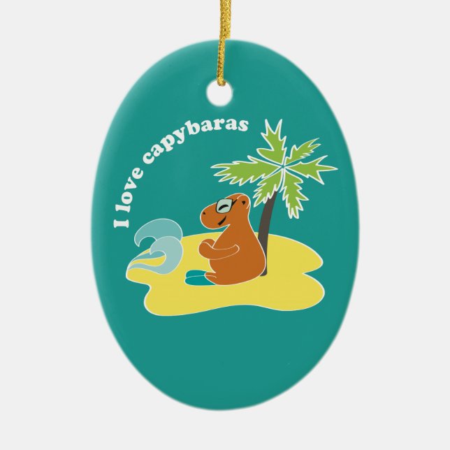 Capybara Keramikornament (Vorne)