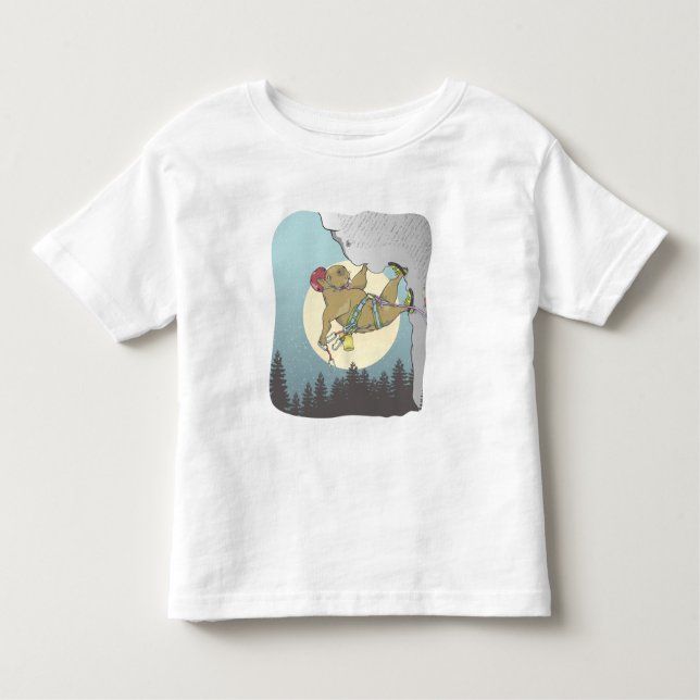 Capybara Klettern Kleinkind T-shirt (Vorderseite)