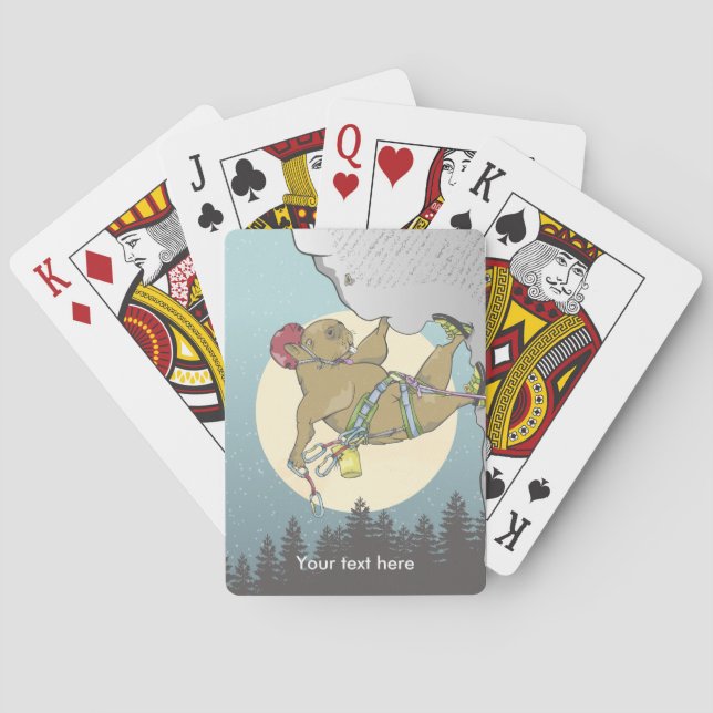 Capybara Klettern Spielkarten (Rückseite)