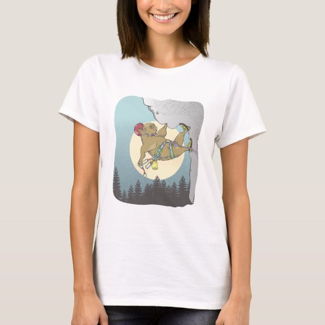 Capybara Klettern T-Shirt (Vorderseite)