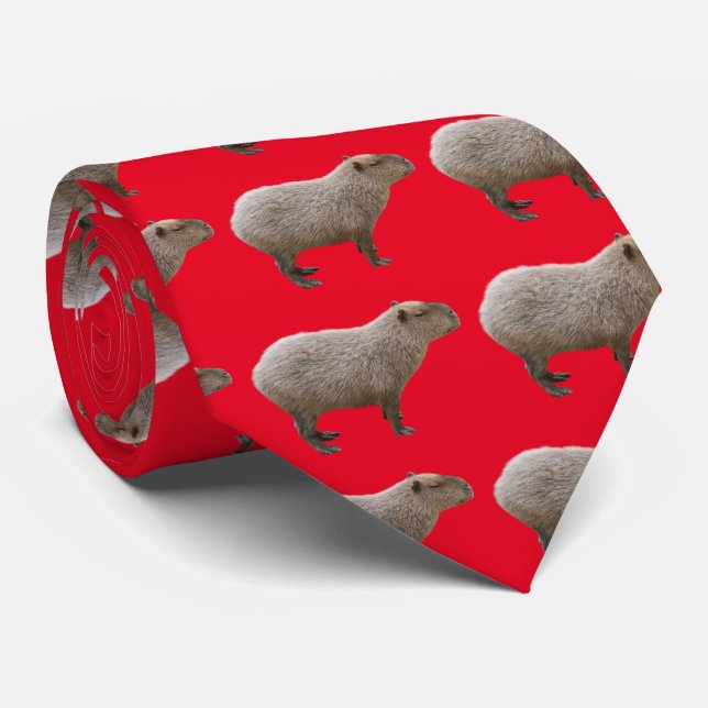 Capybara Krawatte (Gerollt)